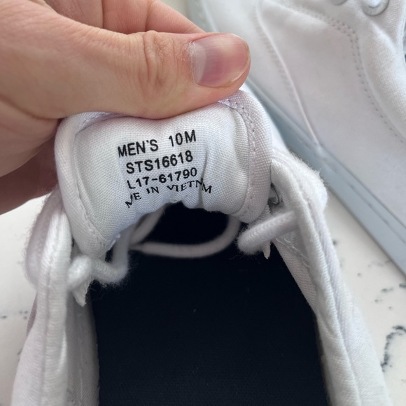 White Sperry Cavas Deck Sneaker - Picture 6 of 6